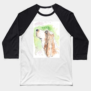 Bassett Hound drawing Baseball T-Shirt